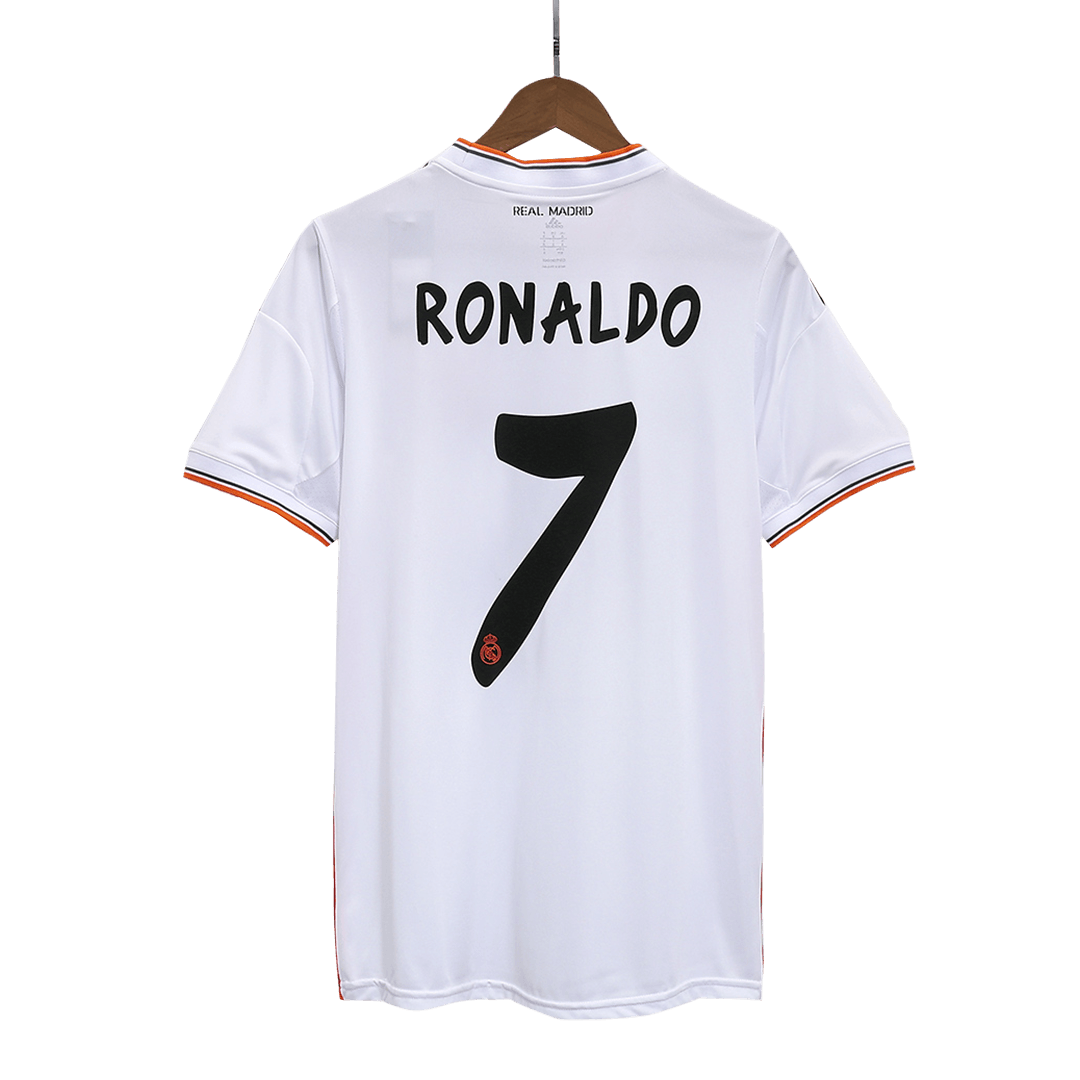 RONALDO #7 Real Madrid 2013/14 Home Retro Soccer Jersey