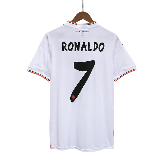 RONALDO #7 Real Madrid 2013/14 Home Retro Soccer Jersey