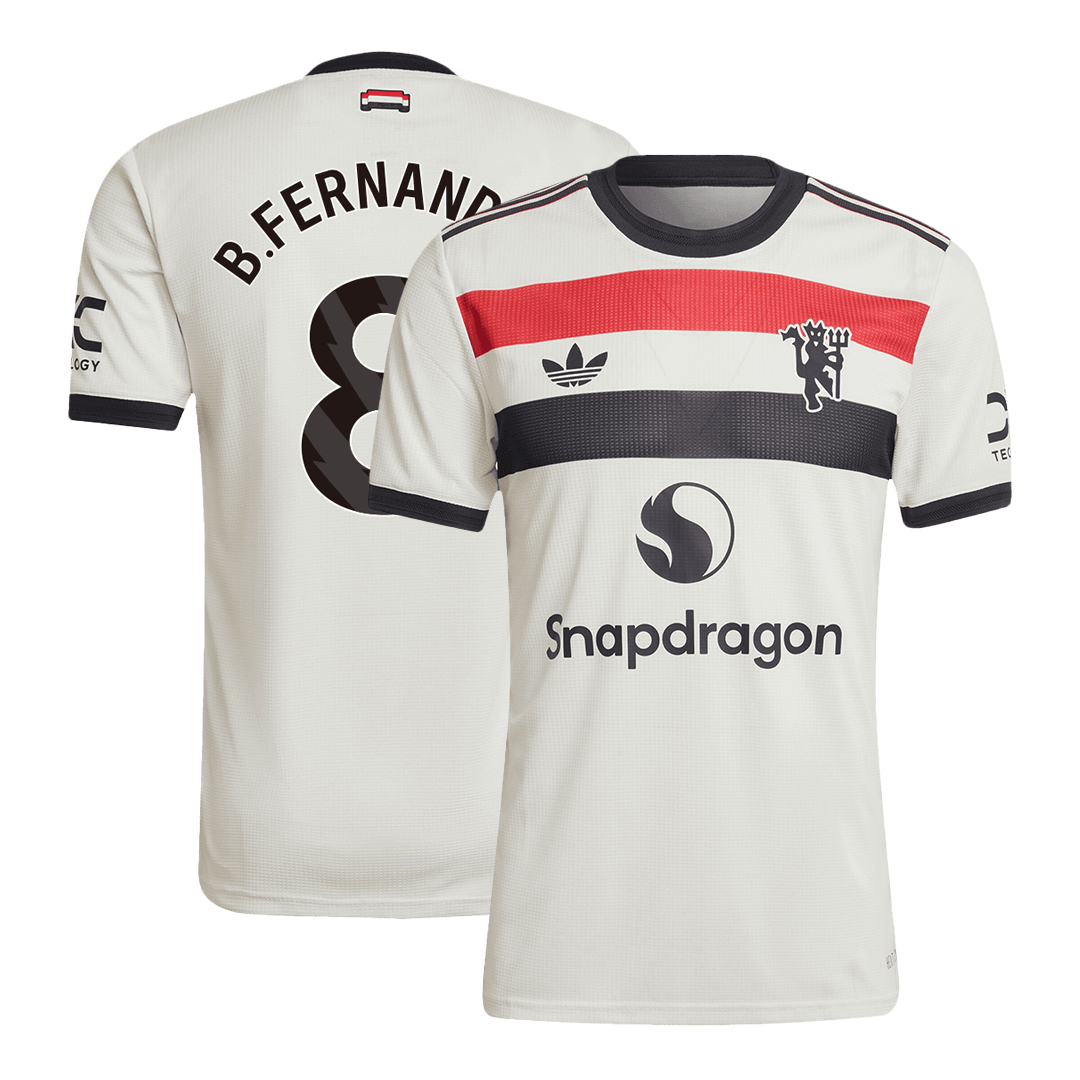 B.FERNANDES #8 Manchester United Third Away Player Version Soccer Jersey 2024/25