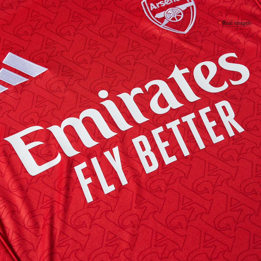 RICE #41 Arsenal Home Soccer Jersey 2025/26 Red