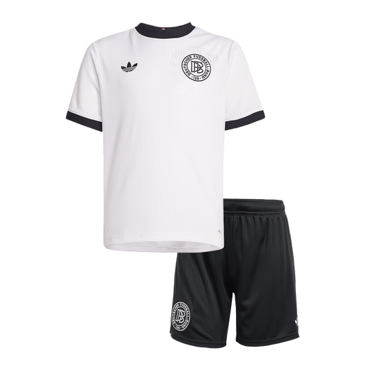 Germany 125th Anniversary Kid's Soccer Jersey Kit (Jersey+Shorts) 2025 White
