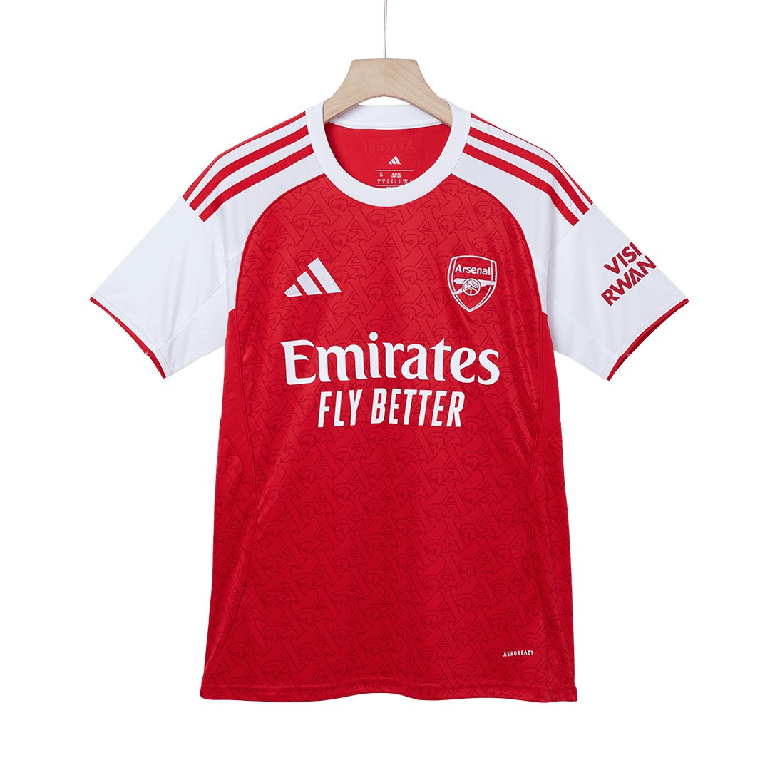 RICE #41 Arsenal Home Soccer Jersey 2025/26 Red