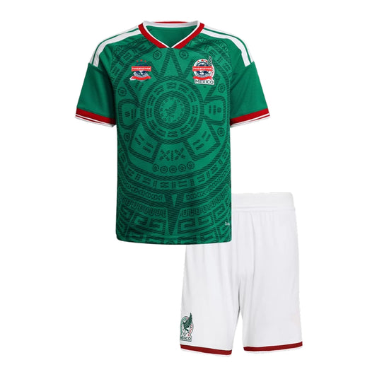 El Tri Home Kid's Soccer Kit (Jersey+Shorts) 2026