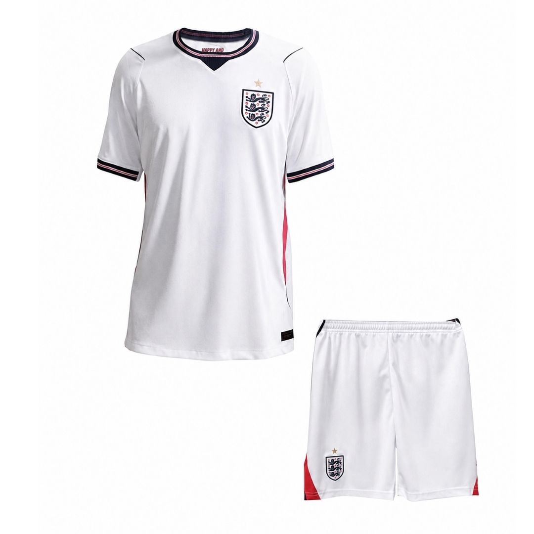 Conjunto de camiseta y pantalón corto de la selección inglesa para niños - Mundial 2026
