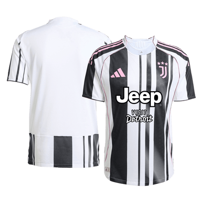 Juventus Player Version Home Soccer Jersey 2025/26 Black&White-Jeep Sponsor