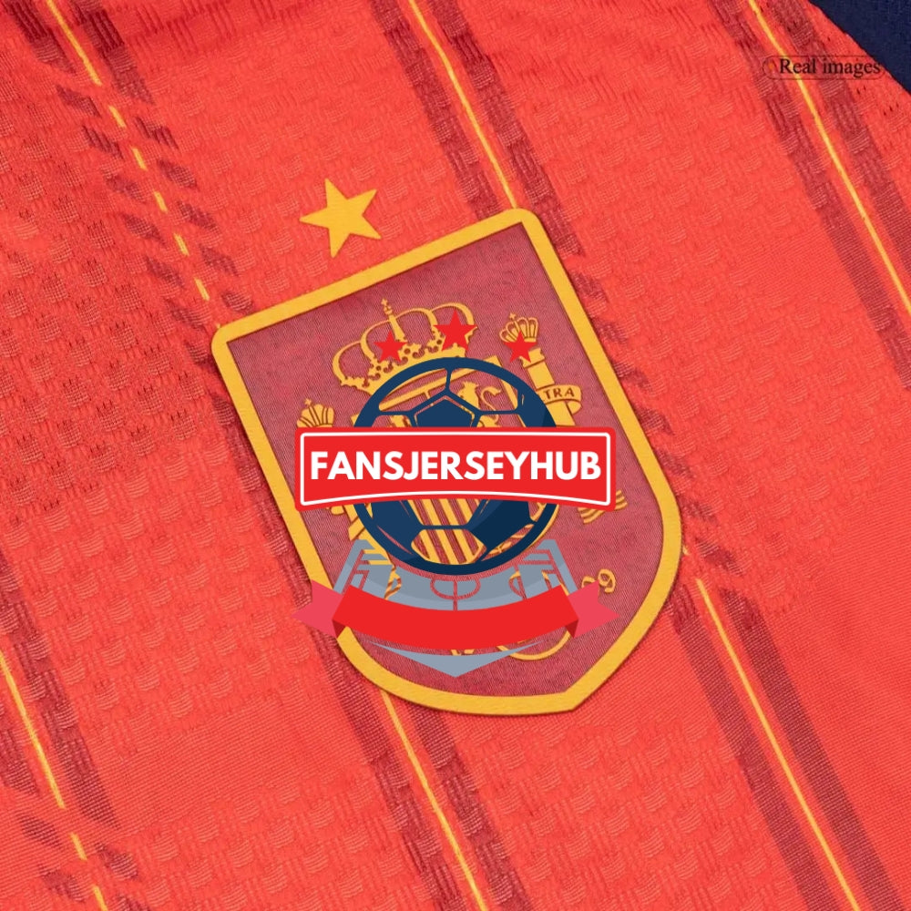 La Roja Home Long Sleeve Player Version Jersey 2026 World Cup