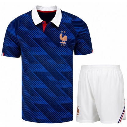 France Home Soccer Kit 2026 World Cup - Jersey + Shorts Without Logo
