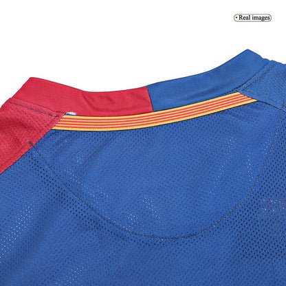 Barcelona 2008/09 Home Long Sleeve Retro Soccer Jersey - UCL Final