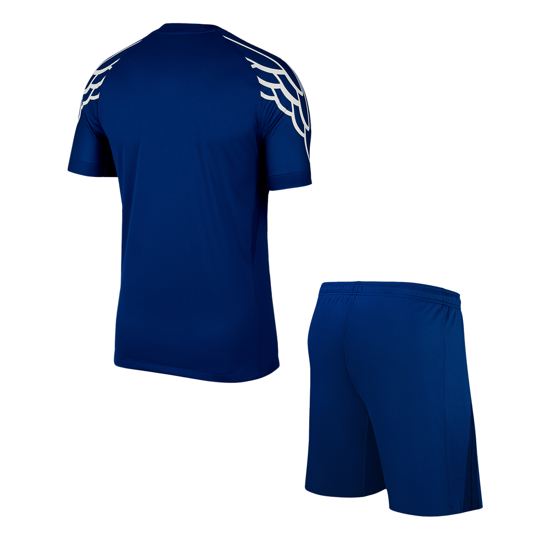 PSG Fourth Away Soccer Jersey Kit (Jersey+Shorts) 2024/25 Navy