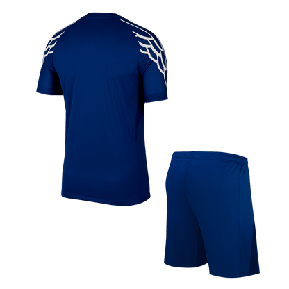 PSG Fourth Away Soccer Jersey Kit (Jersey+Shorts) 2024/25 Navy