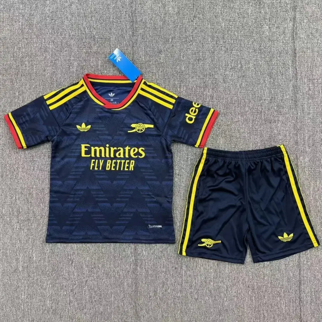 Gunners Kid's Away Soccer Jersey Kit (Jersey+Shorts) 2026/27