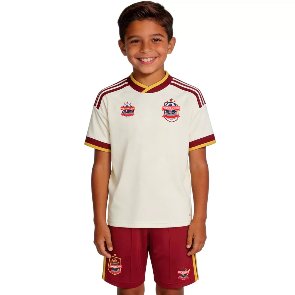 La Roja Kid's Away Soccer Kit - Jersey+Shorts 2026