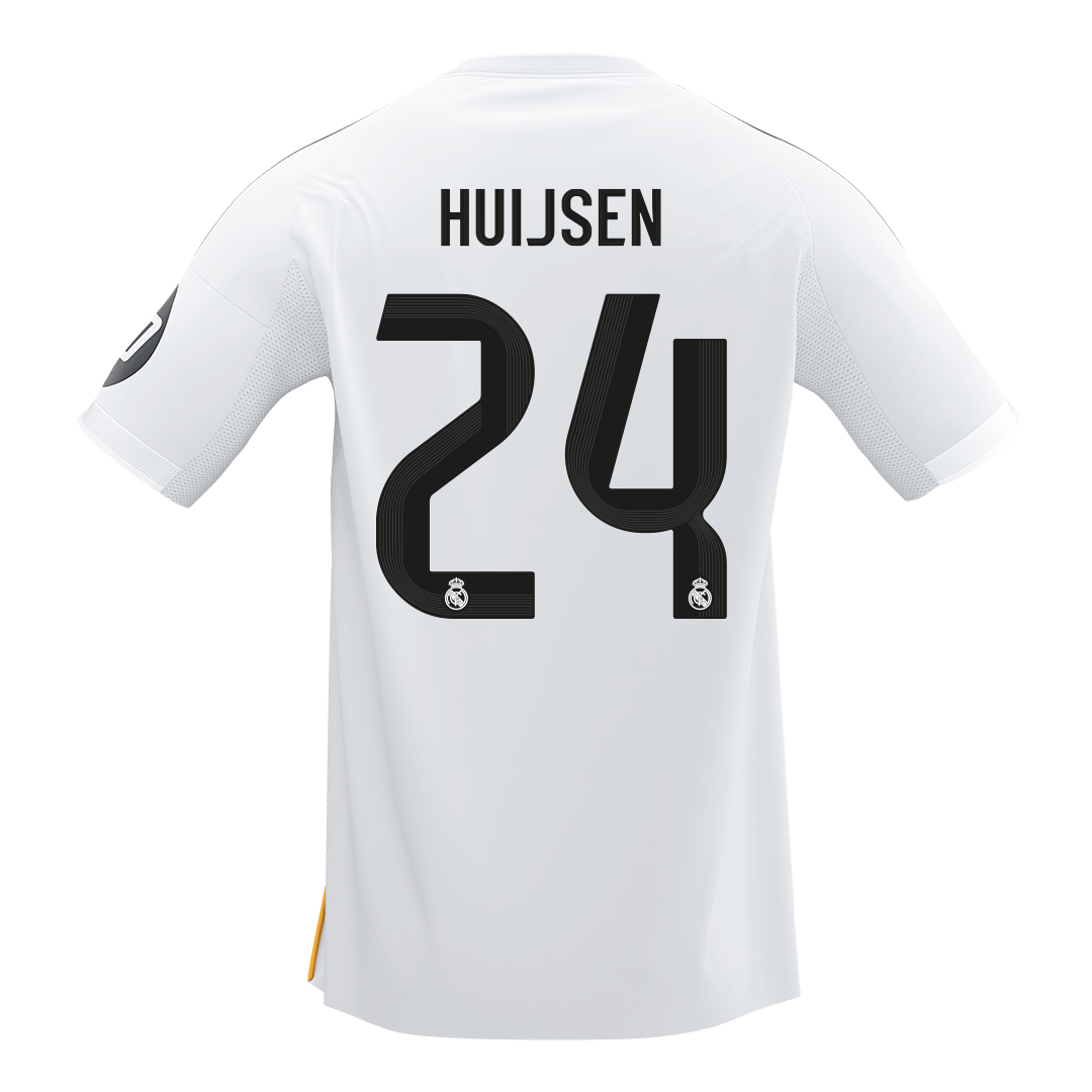 HUIJSEN #24 Real Madrid Home Soccer Jersey 2025/26