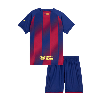 Barcelona Kid's Home 2025/26 Kit - Jersey+shorts