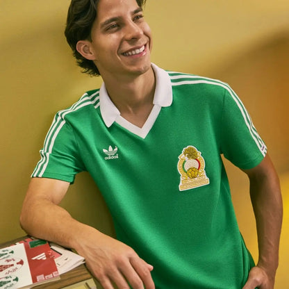 Maillot de football rétro domicile Mexique 1986