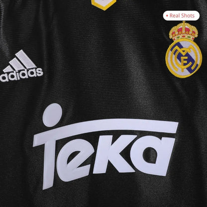 Camiseta de fútbol retro de manga larga de visitante del Real Madrid 1999/00