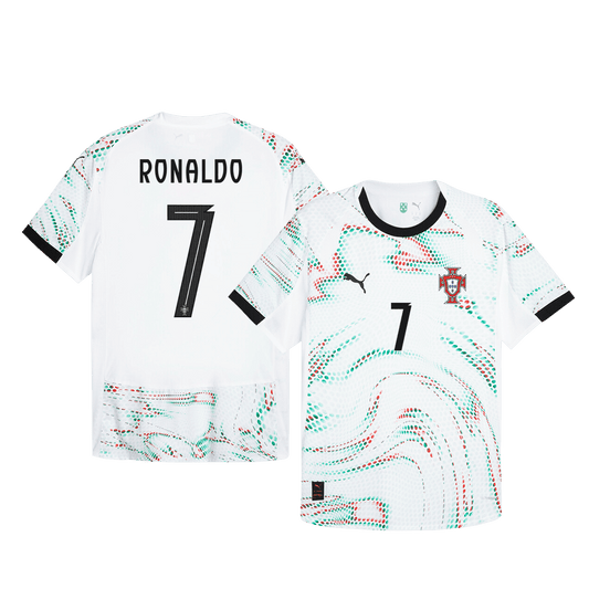 RONALDO #7 Portugal Away Player Version Football Jersey 2025 White