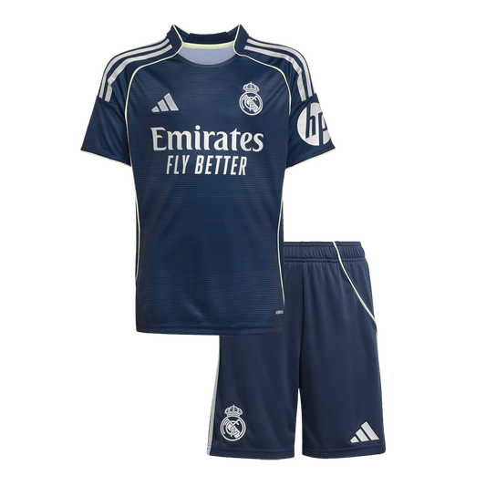 Kid's Real Madrid Away Kit - Jersey+Shorts 2025/26