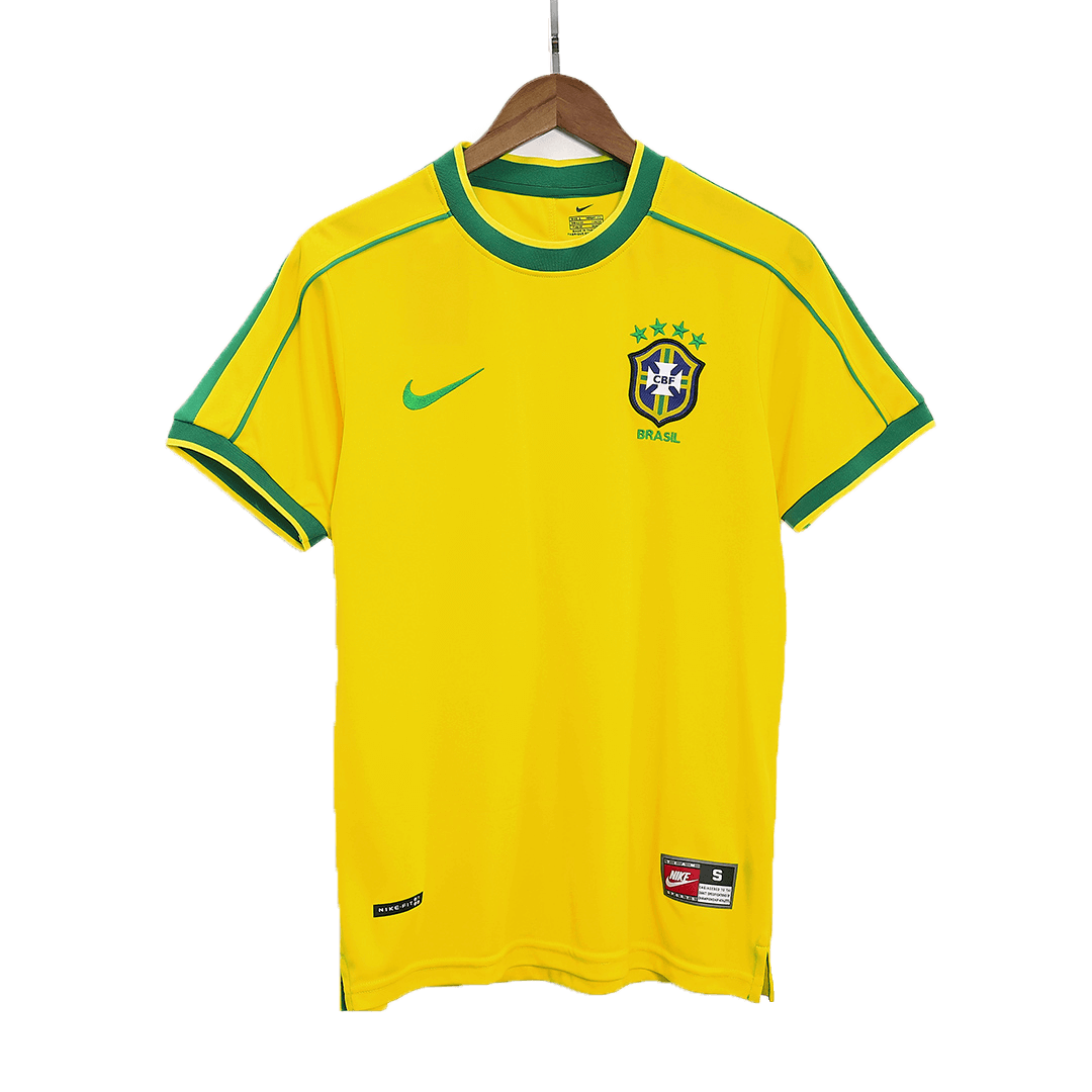 Brazil 1998 Home Retro Football Jersey