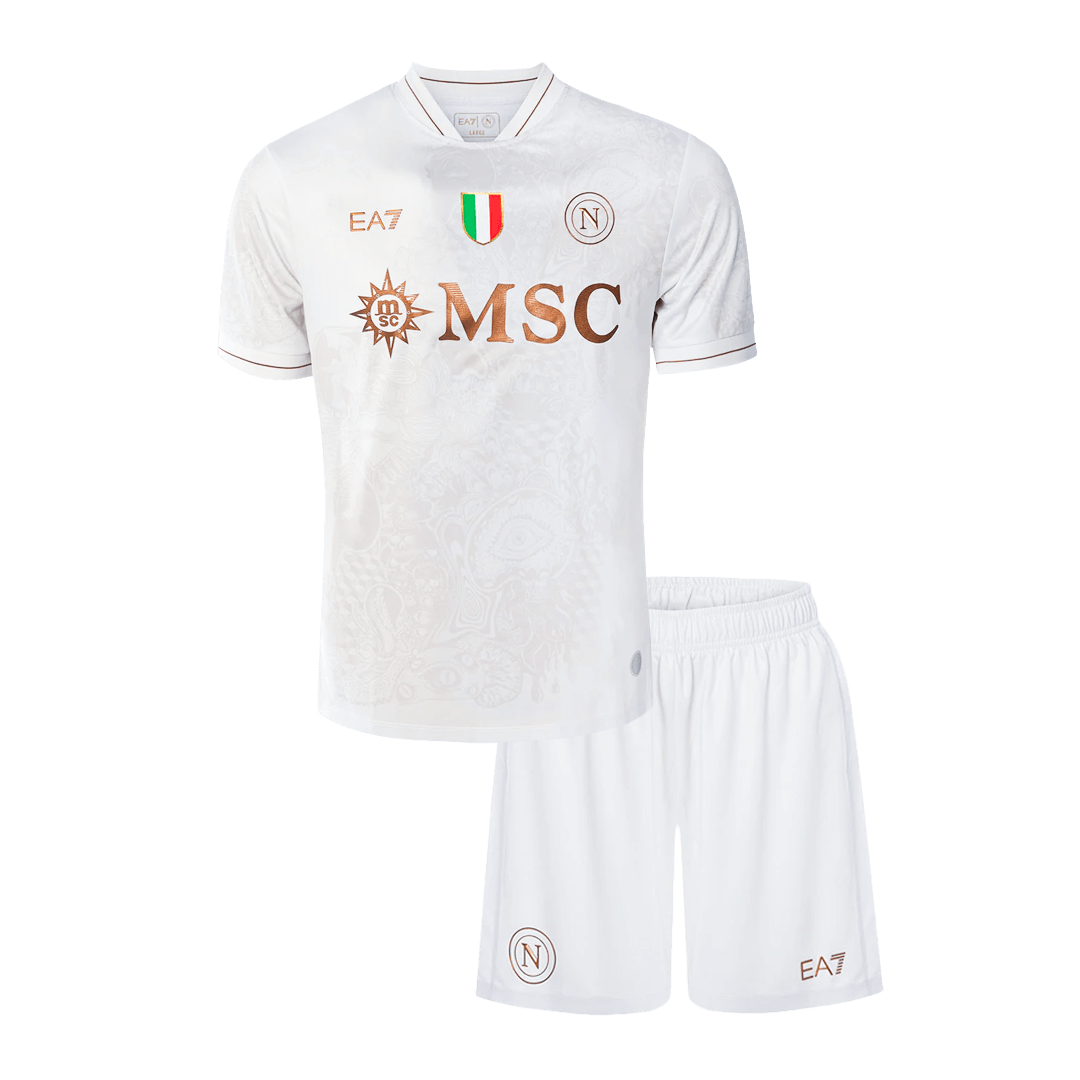 Napoli Kid's Away Kit - Jersey+Shorts 2025/26