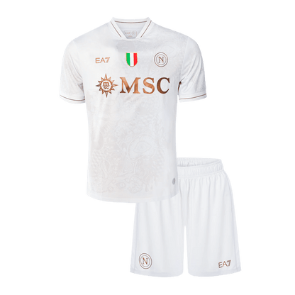 Napoli Kid's Away Kit - Jersey+Shorts 2025/26