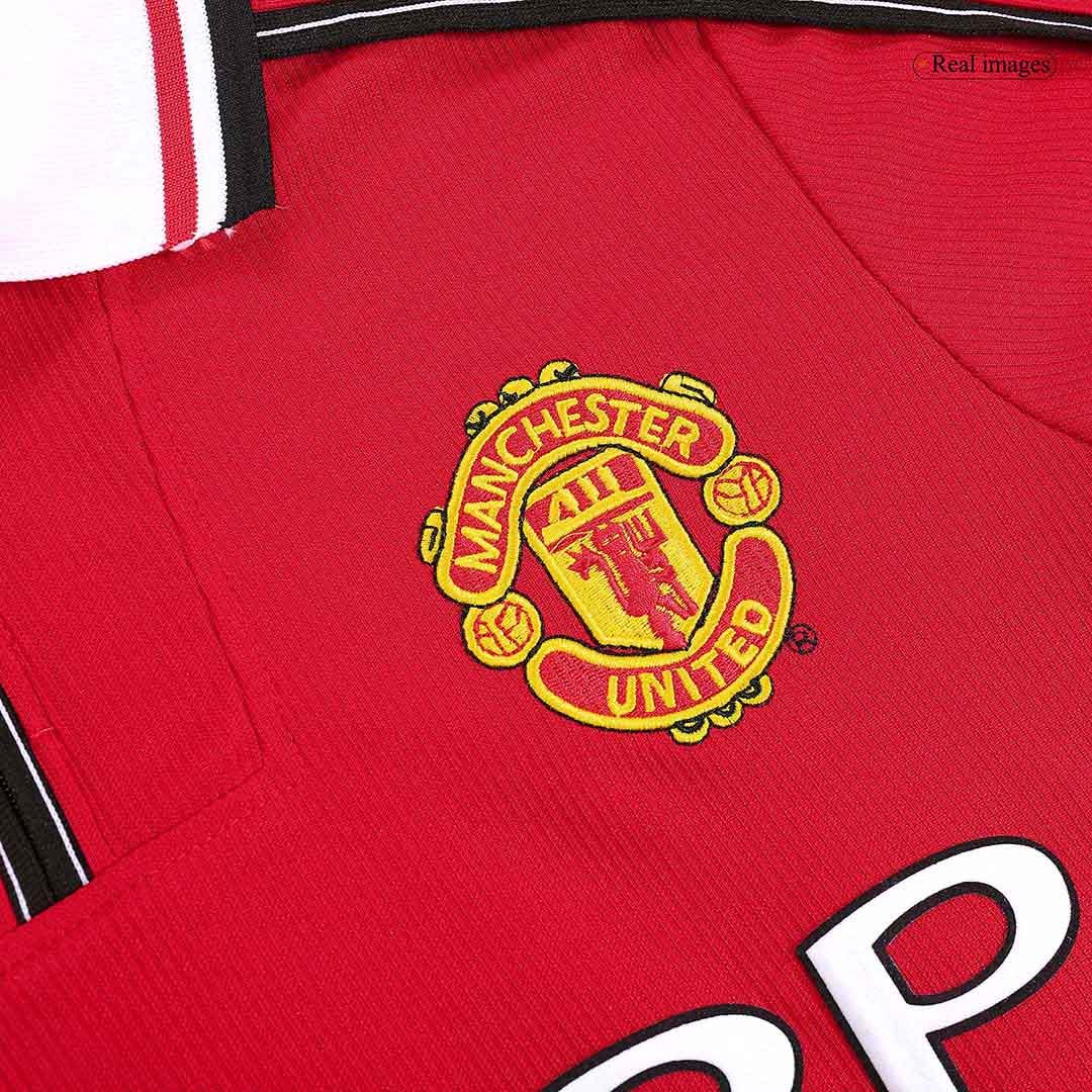 Manchester United 1998/99 Home Long Sleeve Retro Soccer Jersey