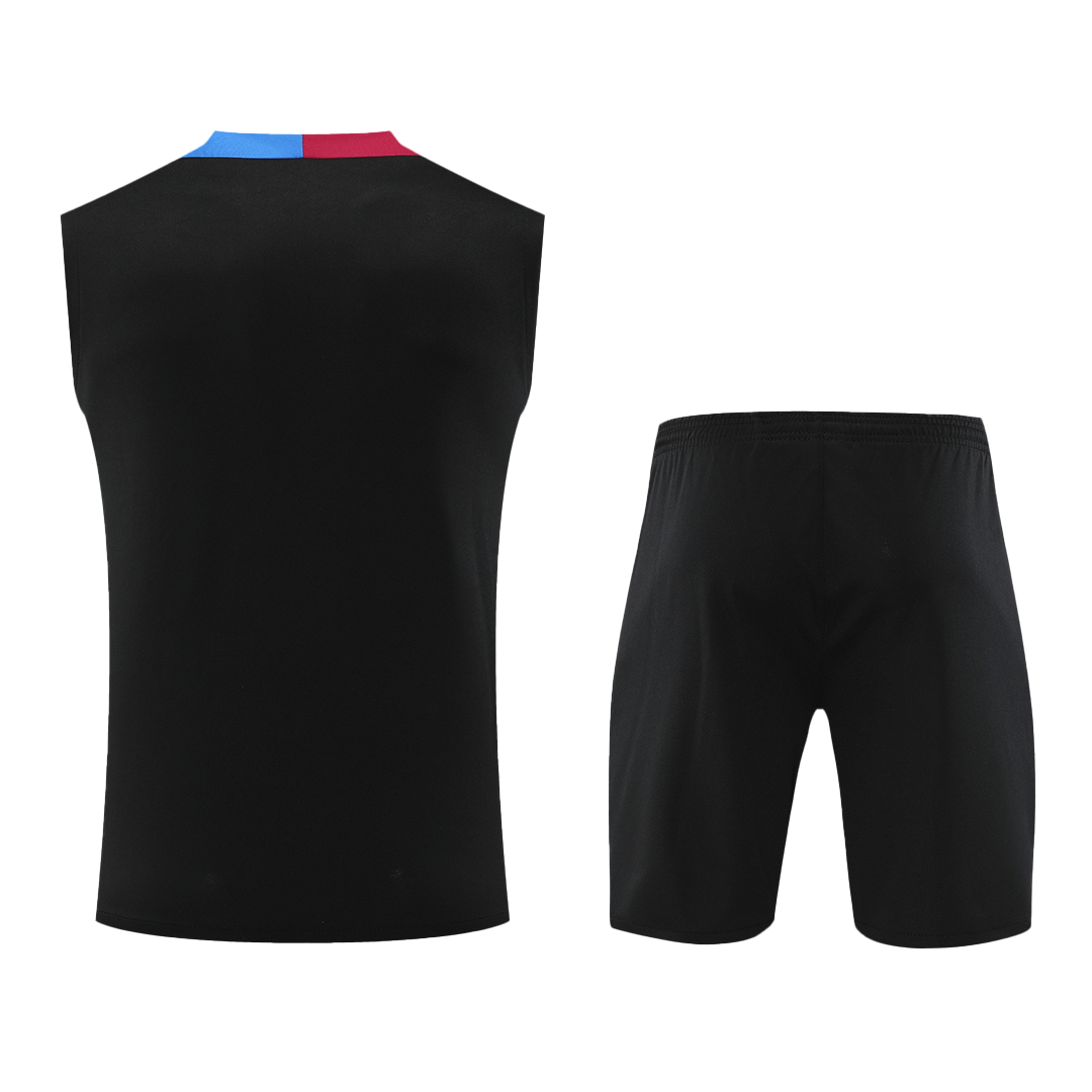 Barcelona Pre-Match Soccer Jersey Vest Kit (Jersey+Shorts) 2024/25