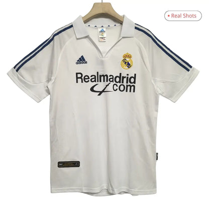 Real Madrid 2001/02 Home Retro Football Jersey