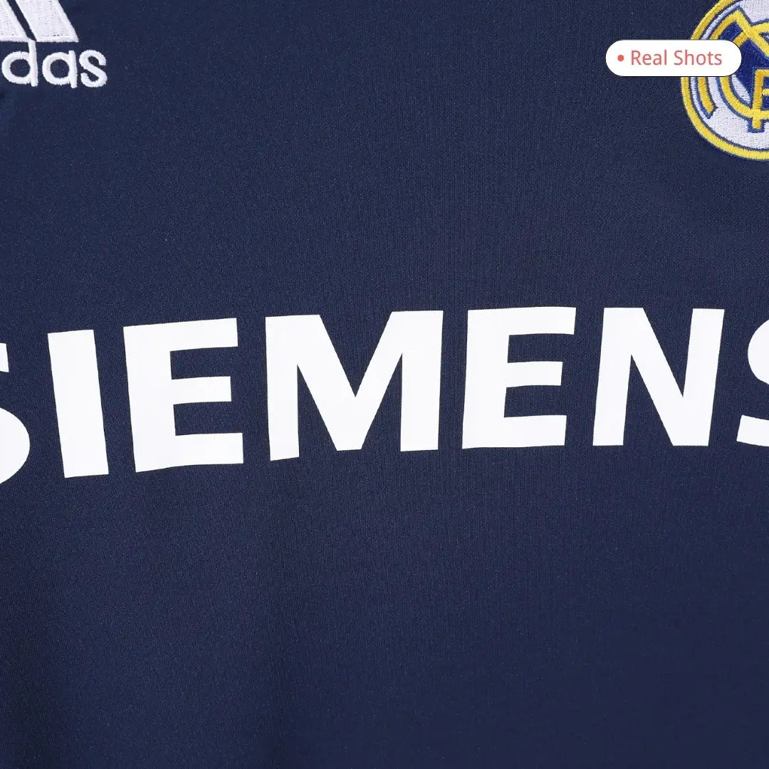 Real Madrid 2005/06 Away Long Sleeve Retro Soccer Jersey