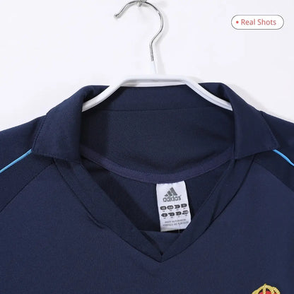 Real Madrid 2005/06 Away Long Sleeve Retro Soccer Jersey
