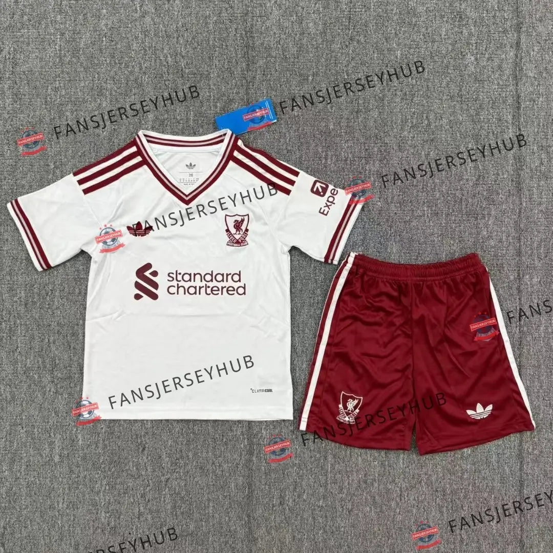 Equipación infantil del Liverpool (local) - Camiseta + Pantalón corto 2025/26