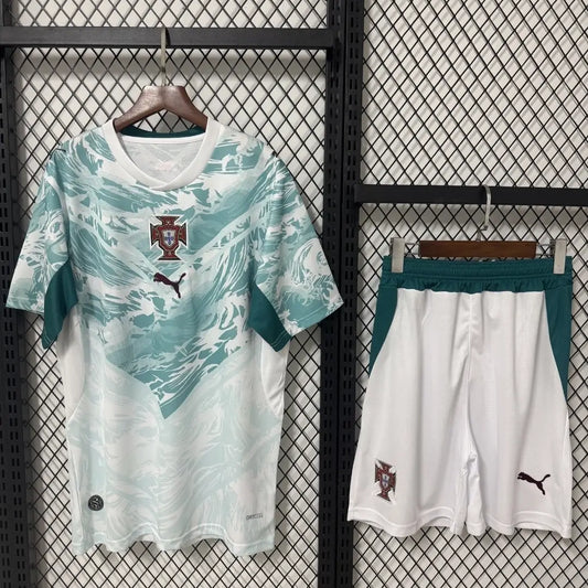 Equipación de fútbol de visitante de Portugal - Camiseta + Pantalón corto Mundial 2026