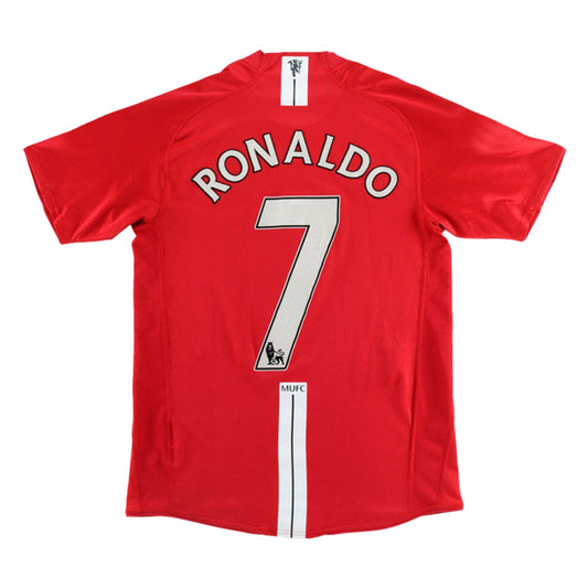 Ronaldo #7 Manchester United 2007/08 Home Retro Soccer Jersey
