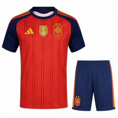 Kit de football domicile Espagne - Maillot + Short Coupe du Monde 2026