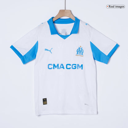Marseille Kid's Home Kit - Jersey+Shorts 2025/26