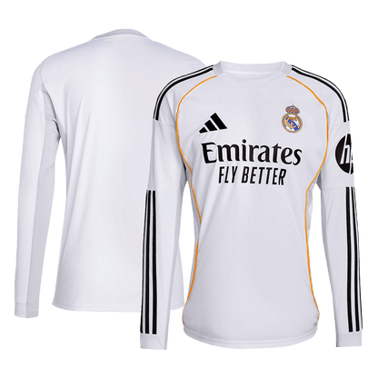 Real Madrid Home Long Sleeve Jersey 2025/26