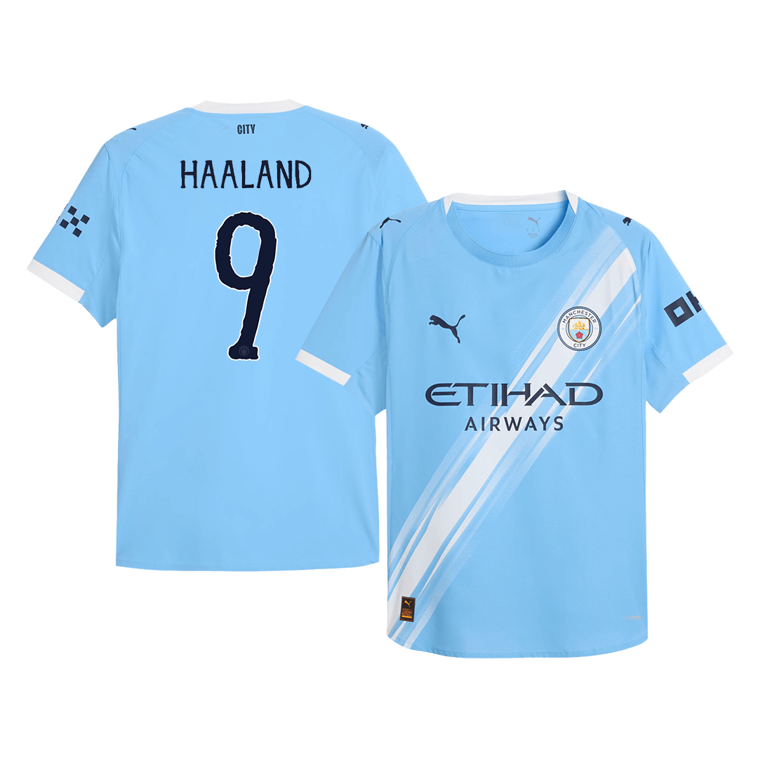 HAALAND #9 Manchester City Home Player Version Soccer Jersey 2025/26 Blue - Club World Cup