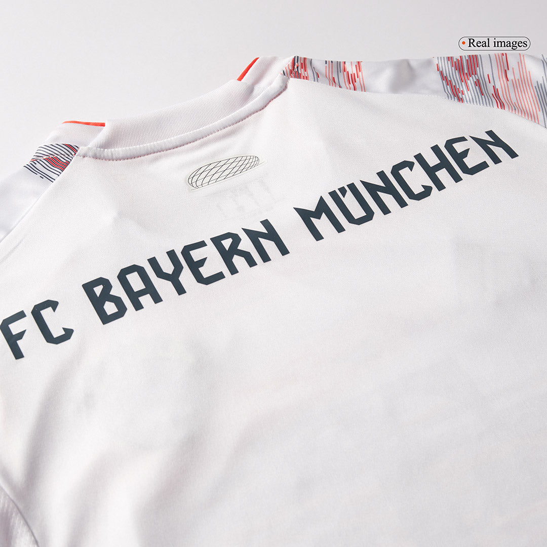 Bayern Munich Away Soccer Jersey Kit (Jersey+Shorts) 2025/26 White