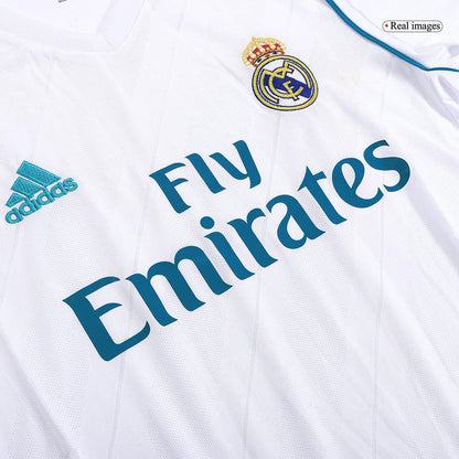 SERGIO RAMOS #4 Retro 2017/18 Real Madrid Home Soccer Jersey