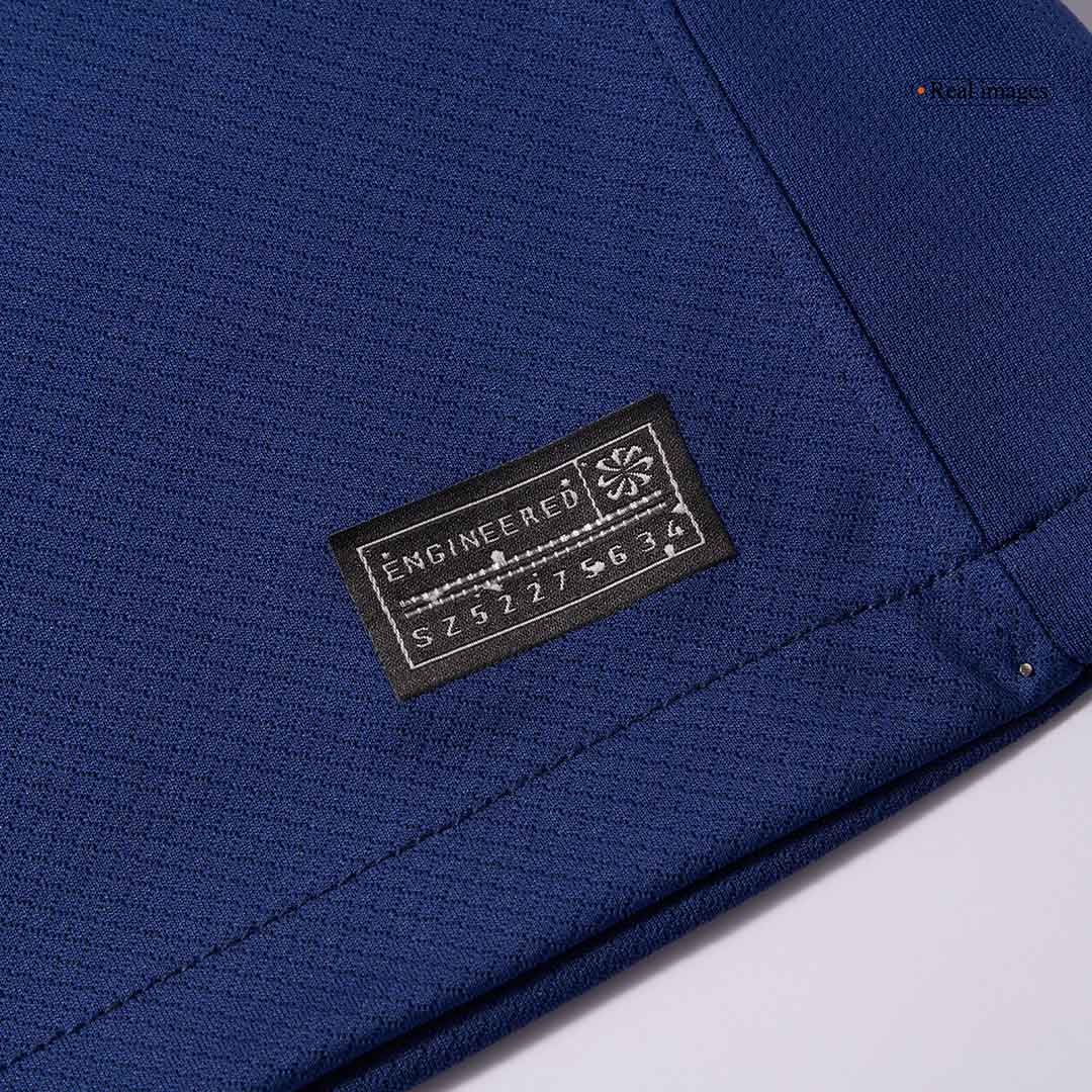 KVARATSKHELIA #7 PSG Fourth Away Soccer Jersey 2024/25 Navy - UCL