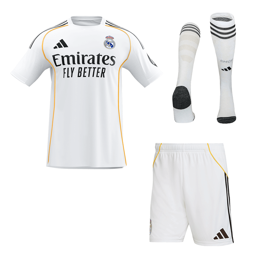 Real Madrid Home Full Kit - Jersey+Shorts+socks 2025/26