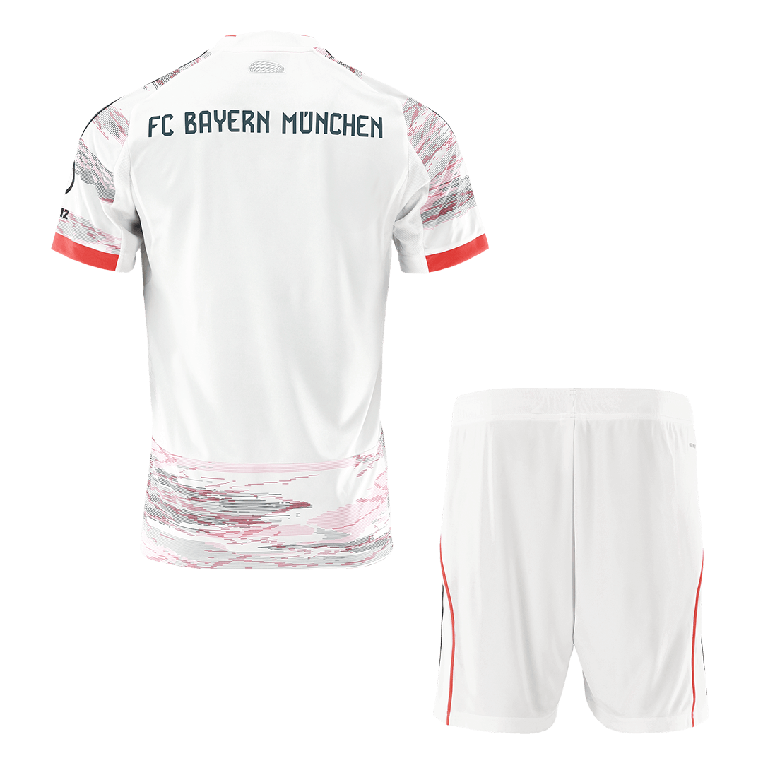 Bayern Munich Away Soccer Jersey Kit (Jersey+Shorts) 2025/26 White