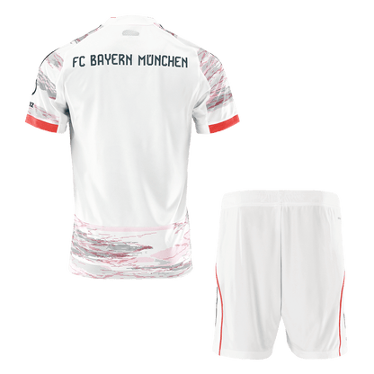 Bayern Munich Away Soccer Jersey Kit (Jersey+Shorts) 2025/26 White