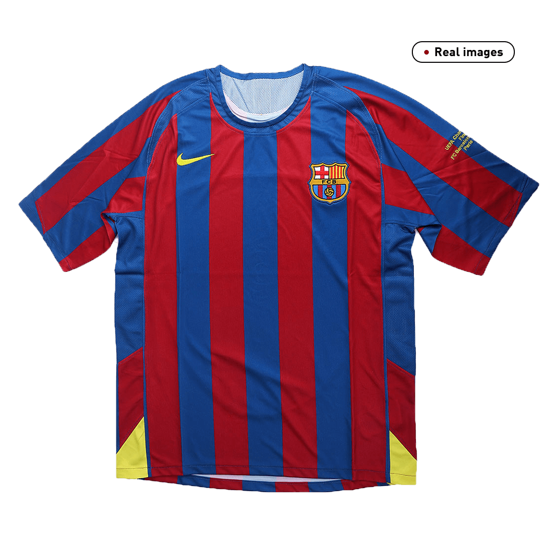 Barcelona 2005/06 Retro Home Soccer Jersey - UCL