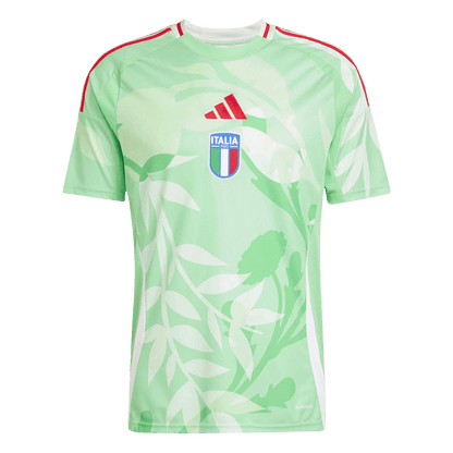 Italy Men's Away Football Jersey 2025 Green - Women's Euro