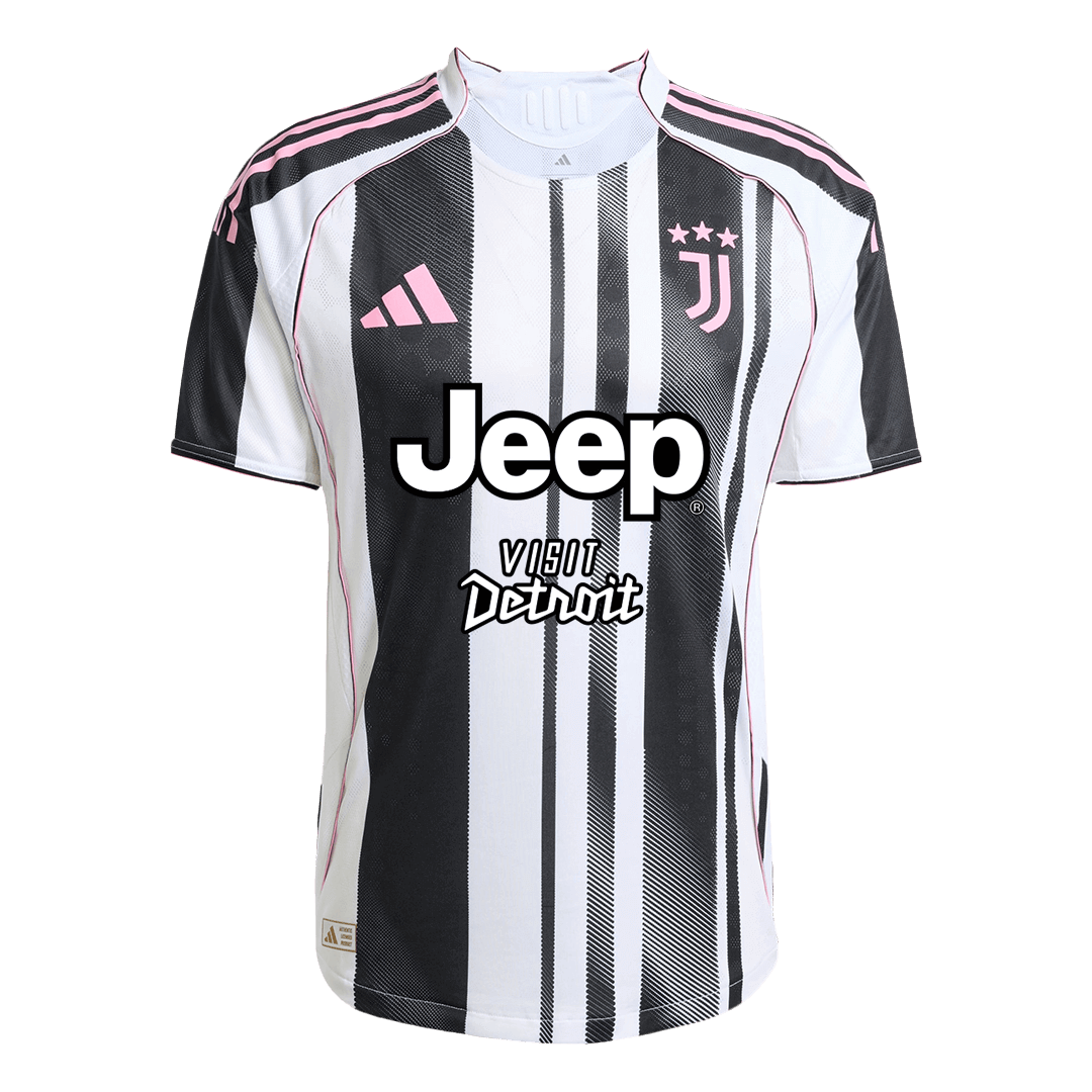 Juventus Player Version Home Soccer Jersey 2025/26 Black&White-Jeep Sponsor
