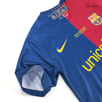 Barcelona 2008/09 Retro Home Soccer Jersey - UCL Final