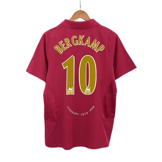BERGKAMP #10 Arsenal 2005/06 Home Retro Soccer Jersey