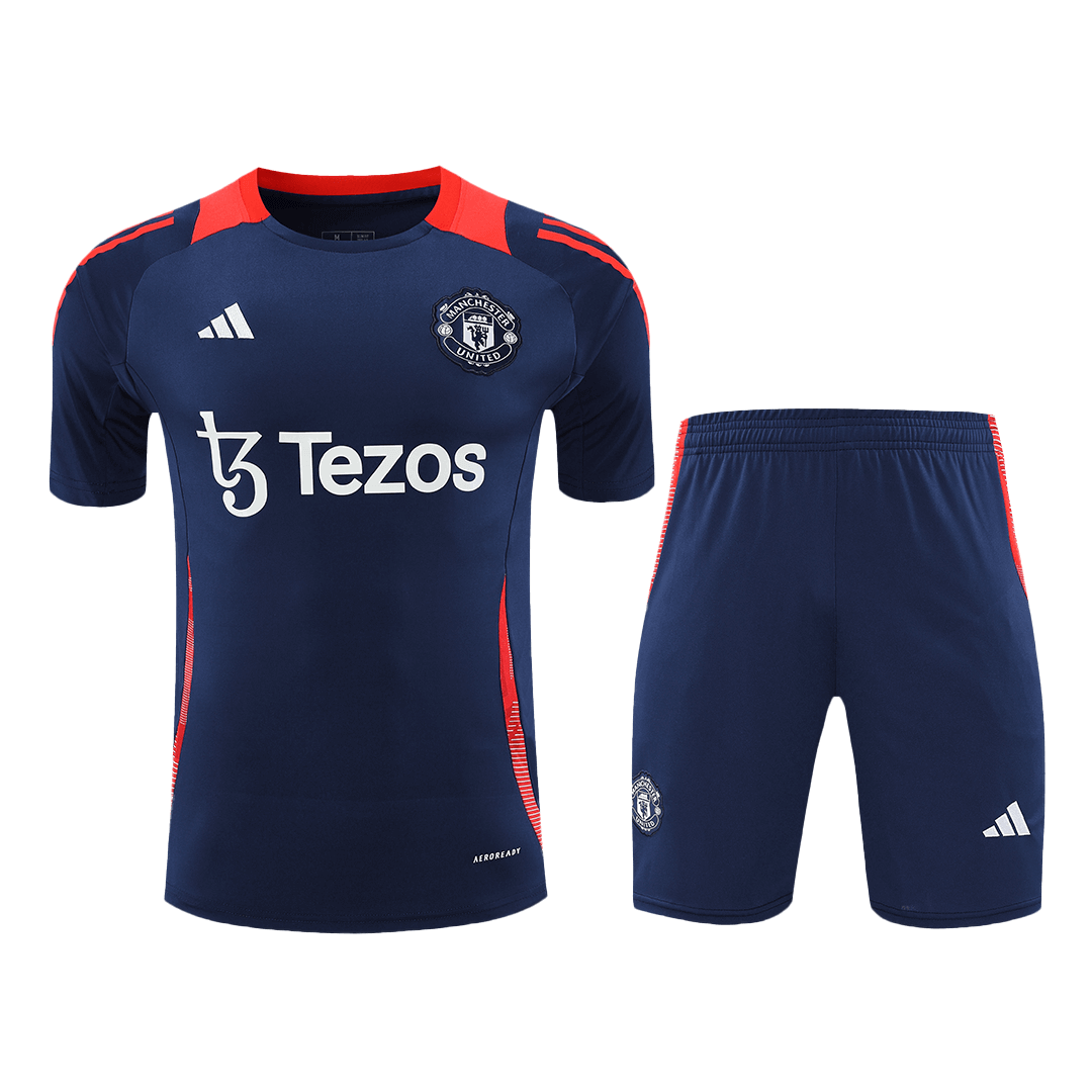 Manchester United Pre-Match Soccer Jersey Kit (Jersey+Shorts) 2024/25