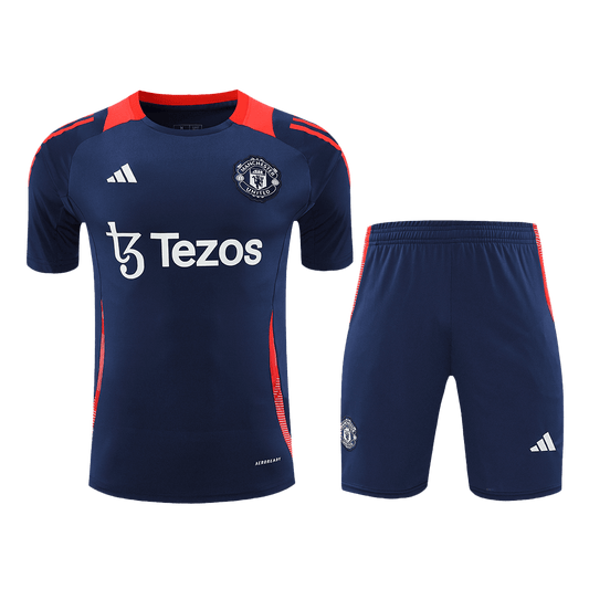 Manchester United Pre-Match Soccer Jersey Kit (Jersey+Shorts) 2024/25